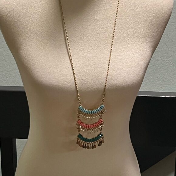 Premier Designs “ Fiesta” Multicolor Pendant Necklace #PDNK2 - Picture 7 of 7